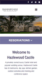 Mobile Screenshot of hazlewood-castle.co.uk